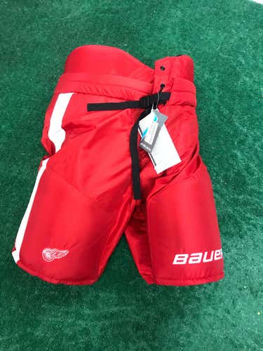 New Detroit Red Wings Pro Stock Bauer Pants Size Large and Large +1"