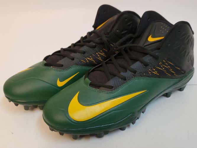 New Nike LN2 Green Yellow Black Molded Football Clears US SIZE 14