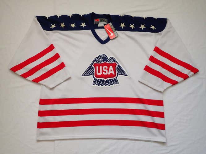 NIKE 1976 TEAM USA National World Championship JERSEY XXL White NEW Retro MIC