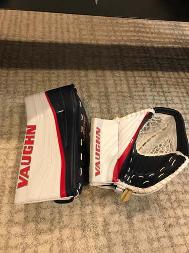 New Vaughn SLR   Pro Stock lamour glove and blocker