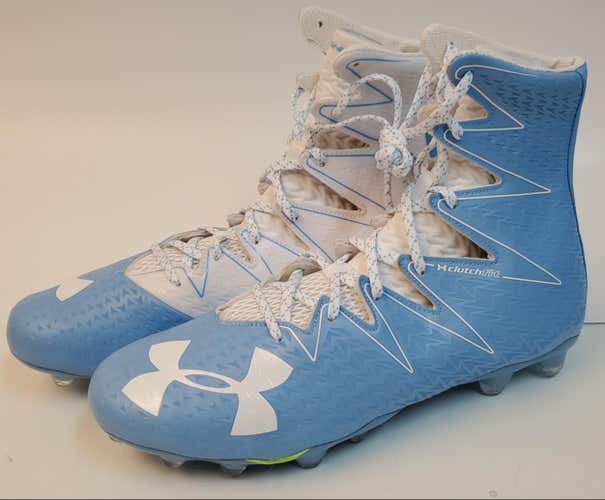 New Under Armour ClutchFit Powder Blue (US Size 14) Football Cleats