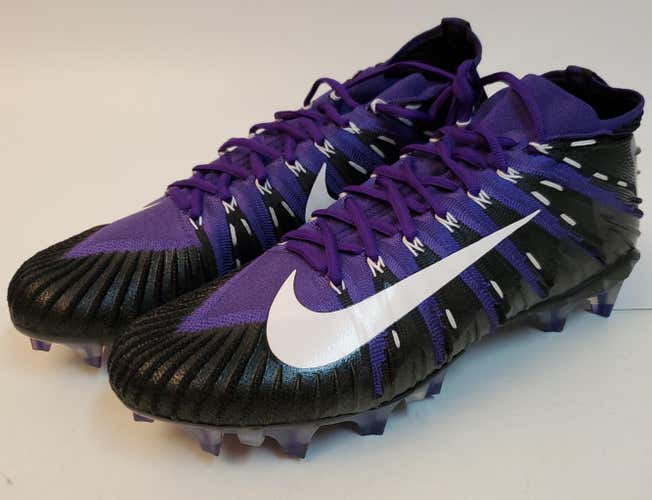 New Nike Alpha Menace Purple (US Size 12) Football Cleats