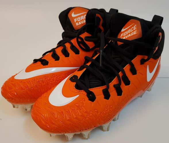 New Nike Force Savage ORANGE (US Size 7.5) Football Cleats