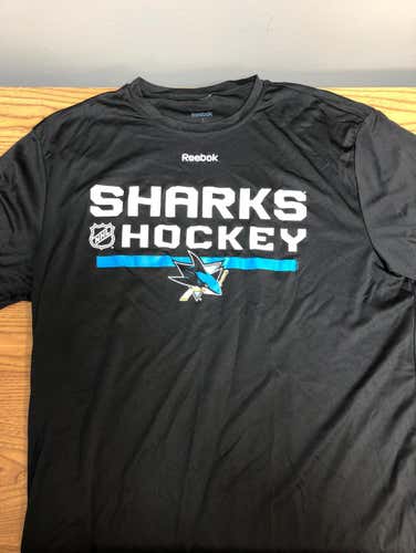 San Jose Sharks Performance Shirt Black Sr Large