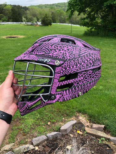 Custom Hand Painted Cpxr Matte Black And Pink Lightly Used