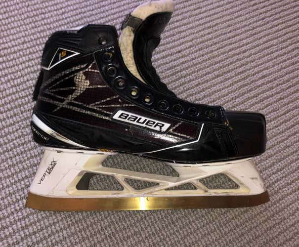 Bauer 1S Goalie Skates 9EE With TiN Tydan Blades