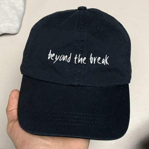 Beyond The Break Surf Apparel Black Strapback Hat Dad Cap
