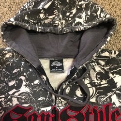Motocross Sand Style Hooded Sweatshirt Adult M