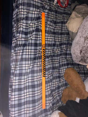 Barely Used Orange Warrior Lacrosse Shaft