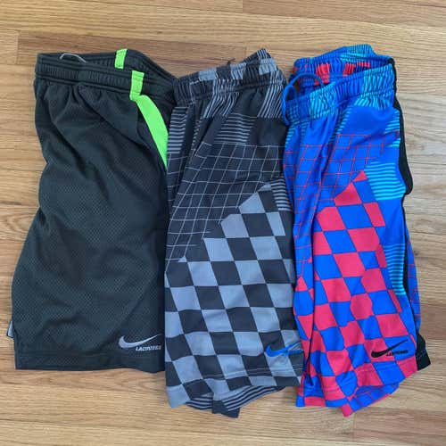 3 X Nike Dry-Fit Lacrosse Shorts size Medium
