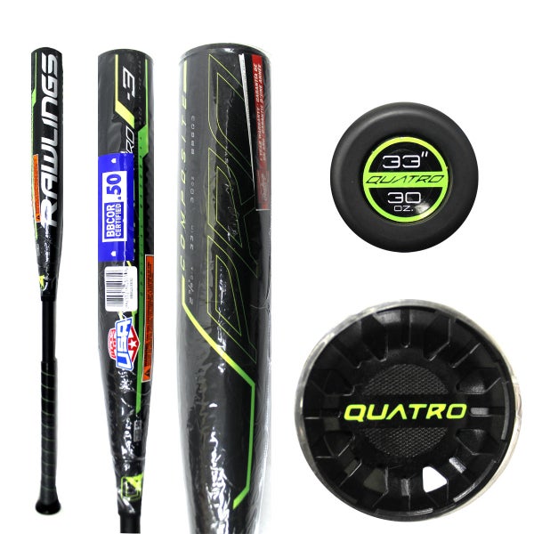 2019 Rawlings Quatro Pro BBCOR Baseball Bat -3 *WRAPPED DEMO BAT/NEVER USED/PRICE FIRM*