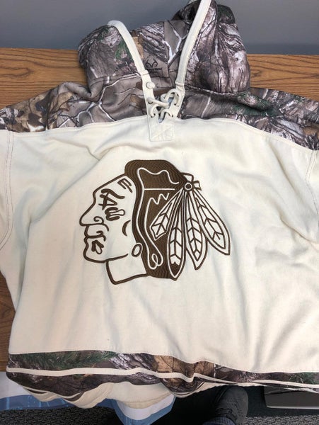 Chicago Blackhawks Cream/Real Tree Camo Sweatshirt Kane 88 On The Back XXL
