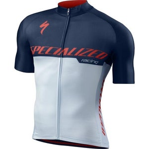 Specialized Men's SL Pro Short Sleeve Jersey Medium Baby Blue/Rock Red Brand New
