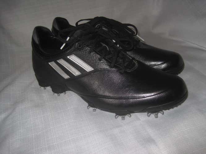 Adidas Adizero Tour Golf Spikes Shoes men's 10.5 Black NEW waterproof