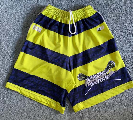 FIT2WIN MEN’S STRONG ISLAND LACROSSE SHORTS W/ POCKETS SMALL