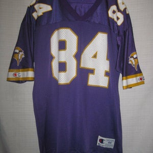 Vintage Minnesota Vikings Randy Moss Football Jersey men's 44 L purple Champion