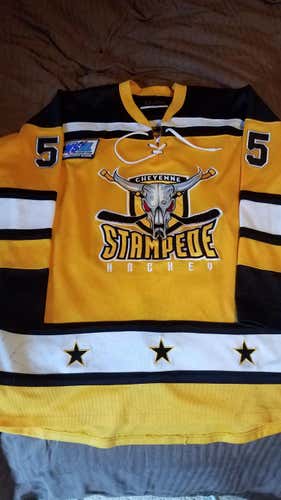 Minor League - "Official" Authentic Game Worn Stampede Home Jersey.