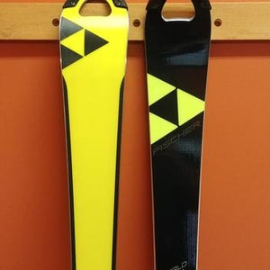Fischer 2019 RC4 World Cup SL Curv Booster Race Skis: 158cm Length: Plates Mounted
