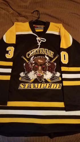 Minor League - "Official" Authentic Game Worn Stampede Jersey #30 Black GC.