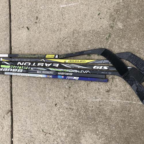 Lot Of 6 Broken Hockey Sticks Sold As Is