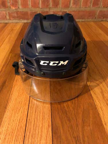 CCM Resistance Helmet Pro Stock Navy Med Used