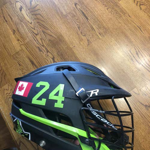 Custom Matte Black/Neon Green True Lacrosse Manitoba Cascade R