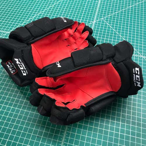 CCM Quicklite Pro Stock Gloves w/ Red Palms 13"