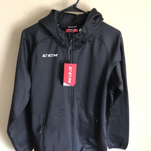Black Full-zip CCM Medium Sweatshirt