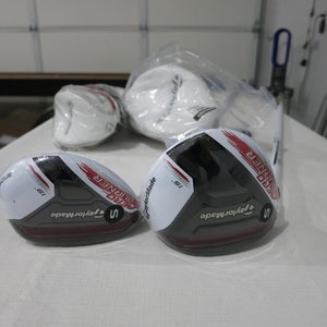 TaylorMade Aeroburner 3-Wood & 3 Hybrid Set - 15* - 19* - Stiff Graphite - NEW - LH