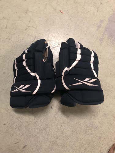 Navy Blue 14” Florida Panthers Pro Stock Reebok TI 4-roll Hockey Gloves