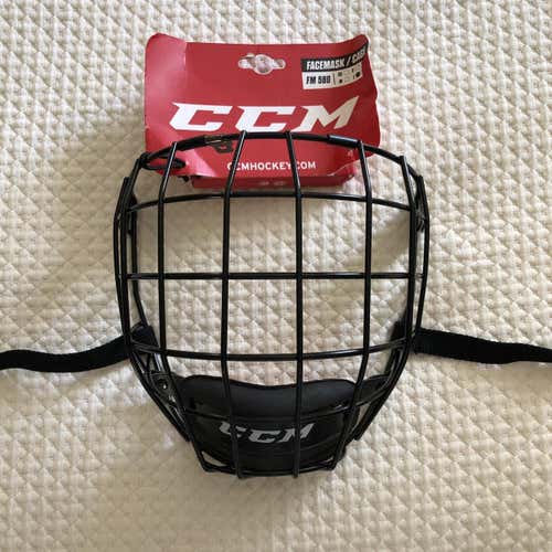 Brand New CCM FM 580 Large Black facemask