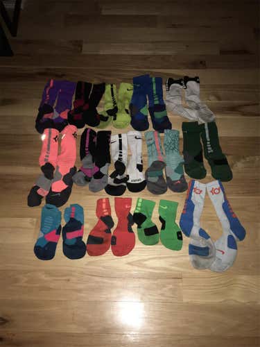 14 pairs of Nike Elite Socks