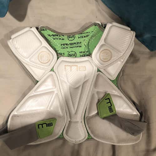 White Maverick M3 Shoulder Pads