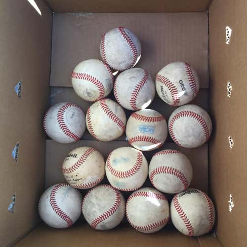 Baseballs 15 Baseballs Used GOOD