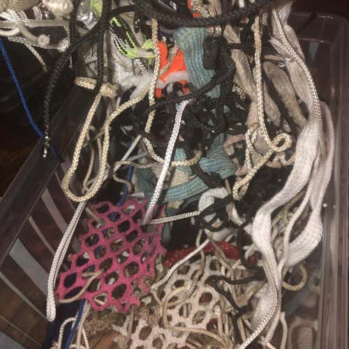 Box Of Used Mesh And Strings