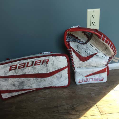 Bauer Reactor 9000 Goalie Glove And Blocker