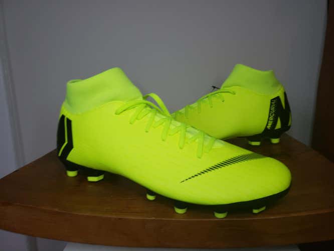 Nike Superfly 6 Academy FG/MG Soccer Cleats Volt/Black AH7362 701 US Size 11.5