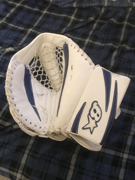 Brian's Full Right Senior ZERO G glove white & blue