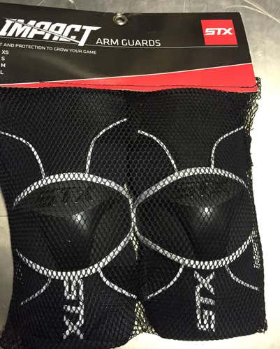 New STX Impact Arm pads size Large black