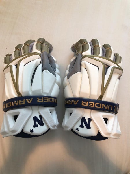 Brand New Team Issued Navy Lacrosse Gloves. Under Armor Biofit