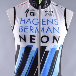 Ale Thermal Cycling Wind Vest Men's Small Hagens Berman Axeon Pro Cycling Team