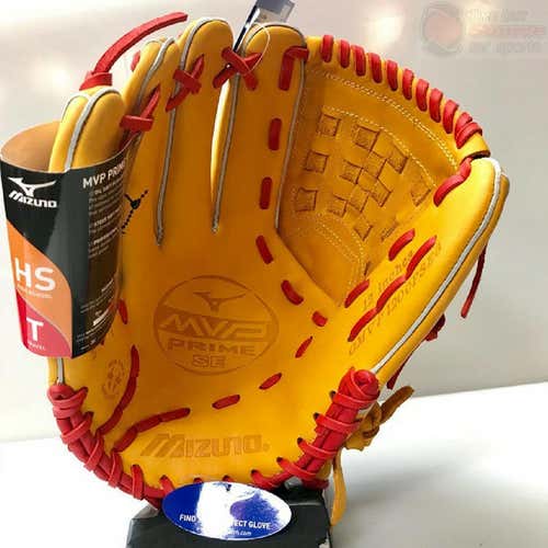 New Mizuno Prime SE Full Right 12" Baseball Glove Nat/Red - GMVP1200PSE6FR *NO Trades*