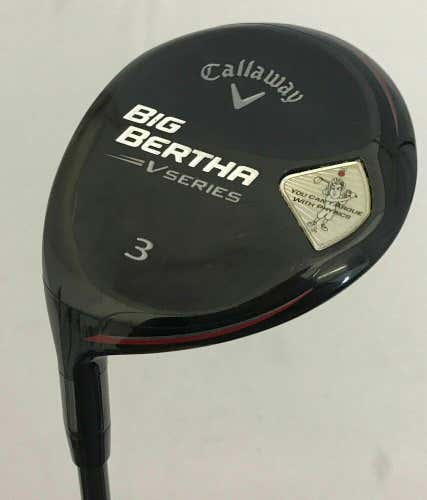 Left Handed Callaway Big Bertha V Series 3 Wood w/Head Cover Bassara Regular