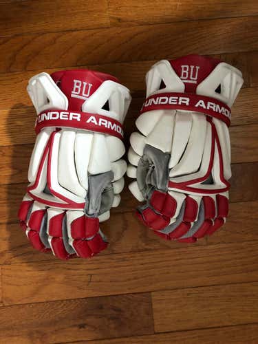 BU Lacrosse Issued Under Armor Biofit Game Gloves
