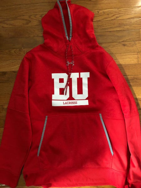 BU Lacrosse Issued Travel Hoodie NEW