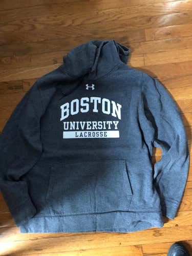 BU Lacrosse Issued Under Armor Travel Hoodie