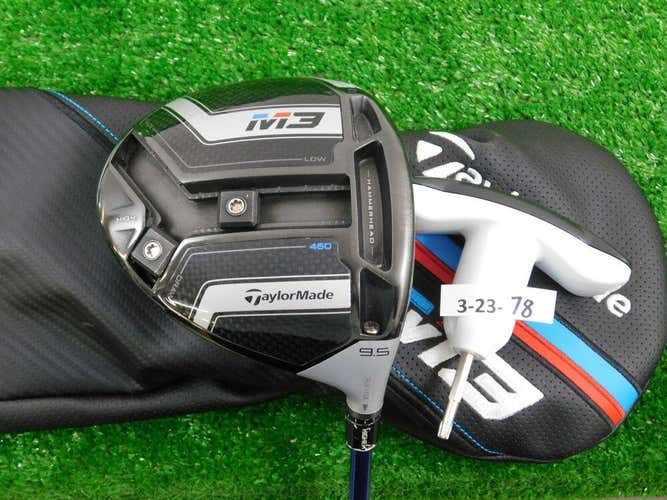 TaylorMade 2018 M3 460 9.5 Driver Diamana B Series 60 Stiff with HC & Tool*No Trades*