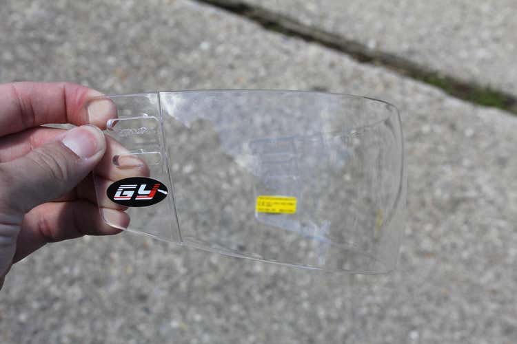 GY HOCKEY VISOR (3.5IN STRAIGHT CUT, SAME AS OAKLEY)