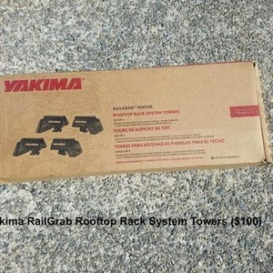 yakima railgrab roof rack system towers - set of 4