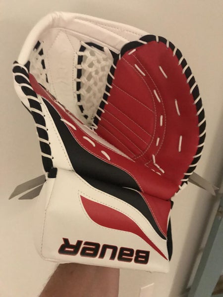 New Bauer Reactor 4000 Regular Senior Glove - white/black/red